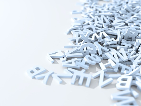 Jumbled letters